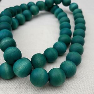 Aarikka Finland wood bead necklace